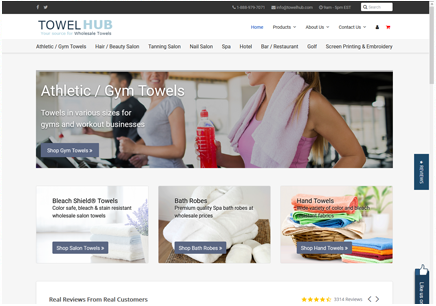 Atlanta Web Design, Web Development & Hosting | Towel Hub Wholesale Towels